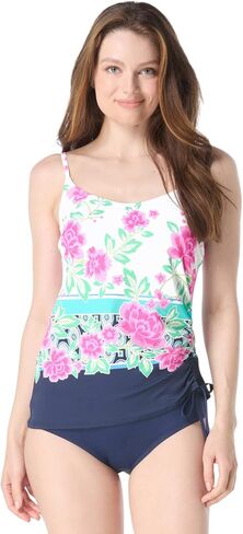BEACH HOUSE Bridget Side Shirred Underwire Tankini Swim Top — Figure Flattering Swim Top in Saudi Arabia