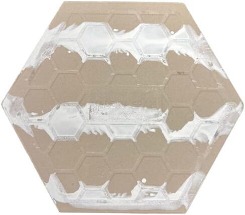 Tenedos Fusion Hexagon Matte 5x6 Inch Glazed Porcelain Tile – White, Box of 20 Pieces for Kitchen Backsplash, Bathroom Shower, Floor, and Accent Wall Decor in Saudi Arabia