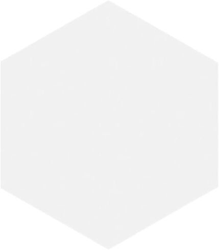 Tenedos Fusion Hexagon Matte 5x6 Inch Glazed Porcelain Tile – White, Box of 20 Pieces for Kitchen Backsplash, Bathroom Shower, Floor, and Accent Wall Decor in Saudi Arabia