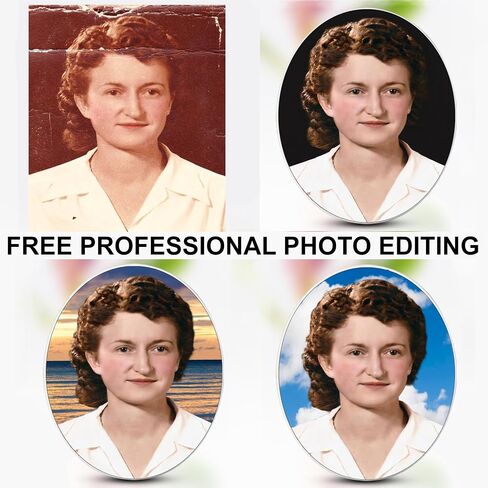 Bob's All Italian Headstone Pictures Ceramic Memorial Photo Tile - Oval Tile with Picture for headstones. Photo Memorial Plaque. 100% Weatherproof. NO Fading (2.7"x3.2") in Saudi Arabia