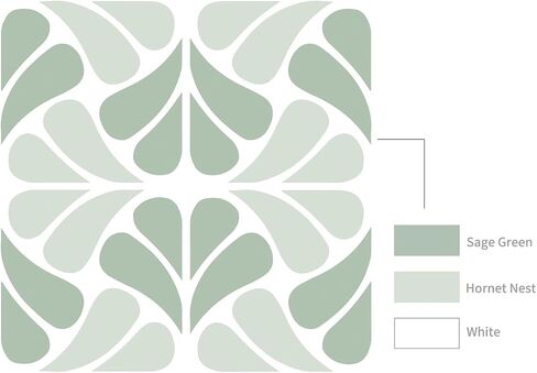 Alwayspon 10Pcs 6x6inch/15x15cm Peel and Stick Vinyl Wall Tile Sticker, Sage Green Textured Self-Adhesive Backsplash Tile Decals Stick on Tiles Waterproof Removable for Kitchen Bathroom in Kuwait