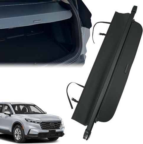 Trunk Cargo Cover for Honda CRV 2026-2023, Anti - Peeping Retractable Security Shade for Privacy, Carbon Fiber Texture, CRV Accessories in Saudi Arabia