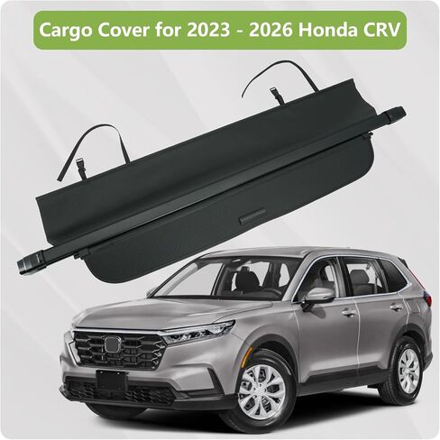 Trunk Cargo Cover for Honda CRV 2026-2023, Anti - Peeping Retractable Security Shade for Privacy, Carbon Fiber Texture, CRV Accessories in Saudi Arabia