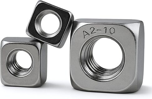 M4 Square Nuts, Machine Screw Nuts, 304 Stainless Steel, Metric, 120Pcs in Kuwait