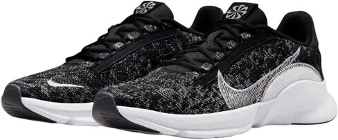 Nike Mens SuperRep Go 3 Flyknit Next Nature Training Shoe Black/White Size 13 in Saudi Arabia