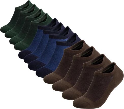 COOLMATE 6 Pairs Low Cut No Show Socks for Men, Invisible Casual Ankle Socks with Non-Slip Heel, Moisture-Wicking Cotton in Saudi Arabia