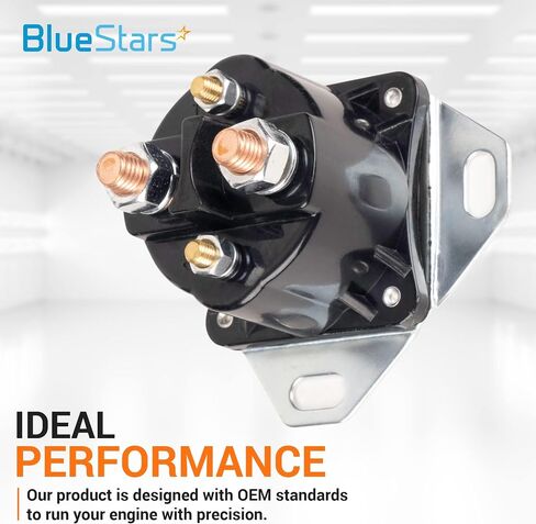 BlueStars SS598T Starter Solenoid Compatible with 110 John Deere Ford F150 F250 F350 12-volt System 4 terminals - Replaces STS1 SS4 SS598 in Saudi Arabia