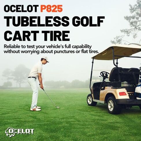 OCELOT P825 205/65-10 إطارات عربة الجولف العشبية أو إطارات الرصيف من 4 طواف ، إطارات عربة الجولف مع جودة جميع التضاريس ، إطارات فقي غير متجانسة ، مثالية لسيارة النادي/العربات مع 10 "حافات in Saudi Arabia