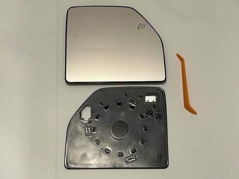 Heated Side Exterior Mirror Glass Compatible with 15-21 Ford F150 17-22 F250 F350 F450 F550 FL3Z17K707G FL3Z17K707D FL3Z-17K707-G FL3Z-17K707-D Right Passenger Side Upper Heating Chrome Mirrors Glass in Saudi Arabia