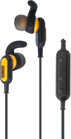 DEWALT Wireless Bluetooth Earphones - Jobsite Behind-Neck Wireless Headphones - Water-Resistant Wireless Earphones with Microphone - 20+ H Playtime in Kuwait