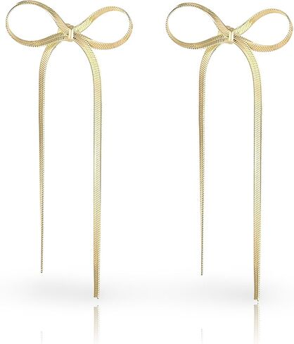 Bow Earrings, Statement Earrings for Women & Teens, Cute Dangles for Women's Stylish Everyday and Special Occasions, Wedding, Formal Wear in Saudi Arabia