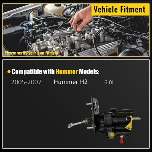 Hydraulic Power Brake Booster 52-7372 Compatible with Hummer H2 2005 2006 2007 6.0L 15861643 Hydro-Boost without Master Cylinder in Saudi Arabia
