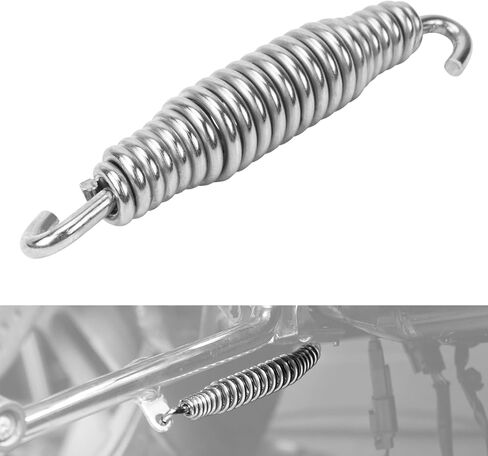Jiffy Stand Spring Spring Spring Side Stand Kickstand Spring متوافق مع Harley Street Glide Special FLHXS 2017-2024 ، Fat Boy FLFB 2018-2020 ، استبدال رقم الجزء: 49725-07A ، انظر Fitments in Kuwait