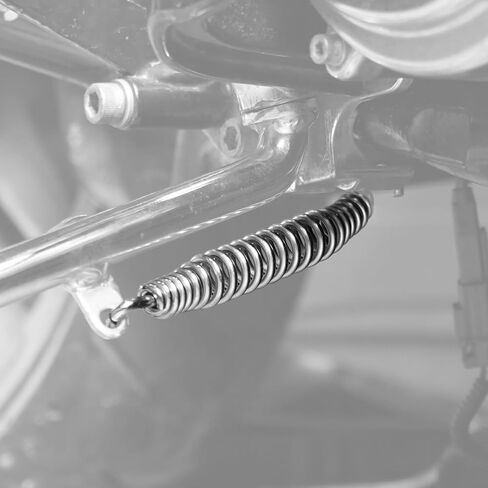 Jiffy Stand Spring Spring Spring Side Stand Kickstand Spring متوافق مع Harley Street Glide Special FLHXS 2017-2024 ، Fat Boy FLFB 2018-2020 ، استبدال رقم الجزء: 49725-07A ، انظر Fitments in Kuwait
