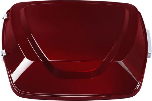 Green-L Red Razor Tour Pack Trunk with Chrome Latch Fit for Harley Touring Road Electra Street Glide 2014-2024 in Saudi Arabia
