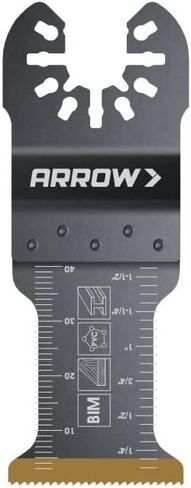 شفرات منشار أداة متأرجحة مطلية بالتيتانيوم OSC204-3 من Arrow لأعمال النجارة والجدران الجافة والبلاستيك والمعادن، عالمية، تناسب معظم الأدوات المتعددة، 1-3/4 بوصة، 3 عبوات in Saudi Arabia