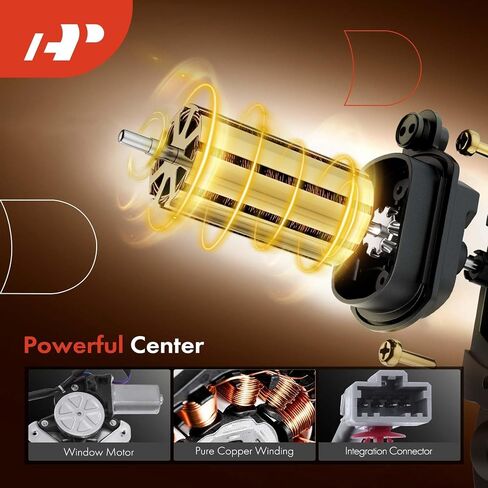 A-Premium Electric Power Window Regulator with Motor Compatible with Honda Accord 1990-1993 Coupe Front Passenger Side in Saudi Arabia