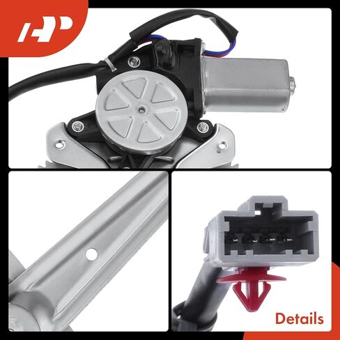 A-Premium Electric Power Window Regulator with Motor Compatible with Honda Accord 1990-1993 Coupe Front Passenger Side in Saudi Arabia