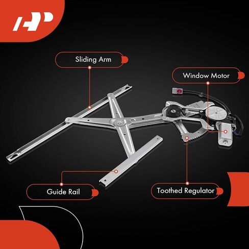 A-Premium Electric Power Window Regulator with Motor Compatible with Honda Accord 1990-1993 Coupe Front Passenger Side in Saudi Arabia