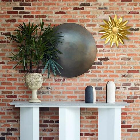 3D Metal Flowers Wall Decor Outdoor Wall Decor Suitable For Indoor and Outdoor Home Patio Bohemian Metal Flower Wall Art 12 in in Saudi Arabia