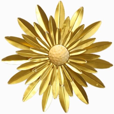 3D Metal Flowers Wall Decor Outdoor Wall Decor Suitable For Indoor and Outdoor Home Patio Bohemian Metal Flower Wall Art 12 in in Saudi Arabia