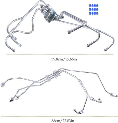 طقم حاقن الوقود مجموعة متوافقة مع Cummins 5.9L 6B/6BT 12V محركات 1989-1998 BOSCH VE أو LUCAS ROTARY PUMP 5.9L خطوط وقود الديزل يحل محل# 3960783 3960784 908149 908150 in Kuwait