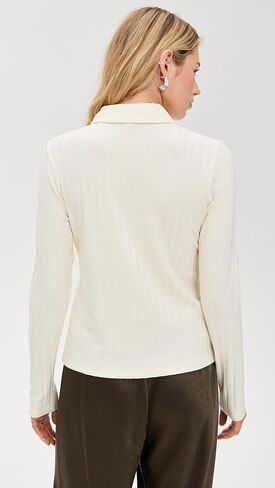 Vince Women's Rib Collared Button Up in Saudi Arabia