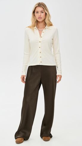 Vince Women's Rib Collared Button Up in Saudi Arabia