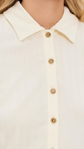 Vince Women's Rib Collared Button Up in Saudi Arabia