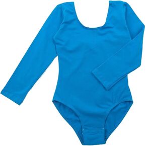 Ballet Jumpsuit Girl Ballet Leotard Long Sleeve Cotton For Gymnastics Dance Scoop Neck Bodysuits Professional in Saudi Arabia