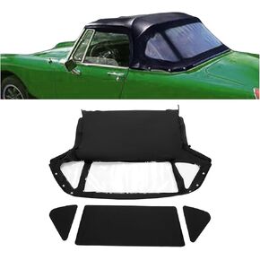 KUAFU Convertible Soft Top Compatible with 1970-1980 MG Midget Black Sailcloth Vinyl Top & Clear Plastic Window in Saudi Arabia