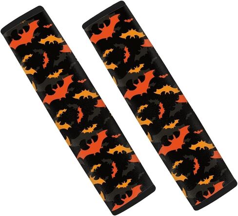 FUSURIRE Brown Cow Print Car Seat Belt Cover 2 Pack Animal Print Seatbelt Pads Universal Seatbelt Shoulder Strap Pad for Car Van Truck in Saudi Arabia