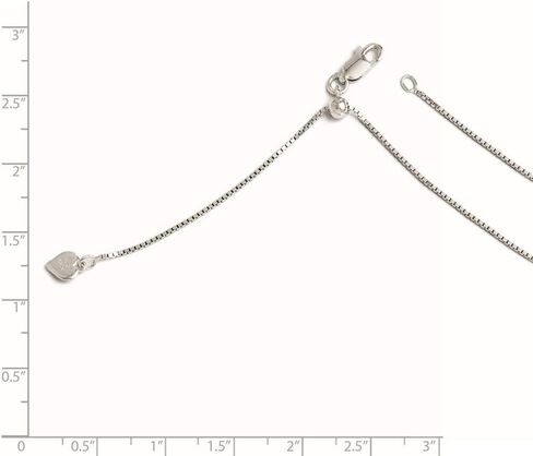 FJC FineJewelers Sterling Silver قابل للتعديل .95 مم سلسلة مربع 36 بوصة × 1 مم in Kuwait