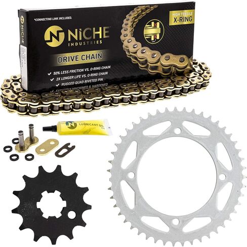NICHE Drive Sprocket Chain Combo for Kawasaki KX65 Suzuki RM65 Front 13 Rear 47 Tooth 428HZ Standard 110 Links in Saudi Arabia