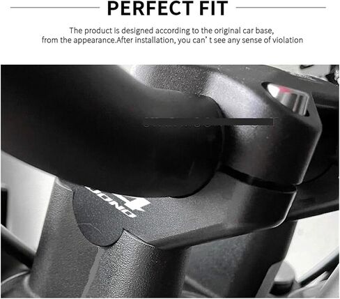 ناهض مقود الدراجات النارية لصالح Aprilia Tuono 660 900 Dorsoduro V4 1100 Factory/RF/RR Handerbar Riser Mount (Black-Tuono 660) in Saudi Arabia