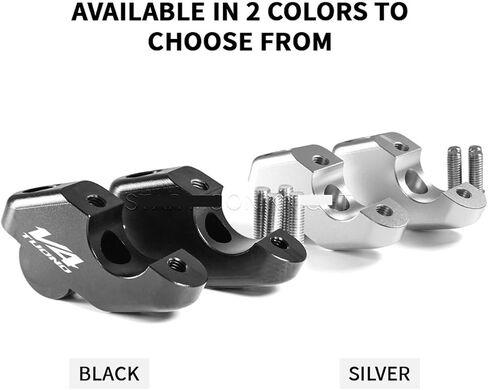 ناهض مقود الدراجات النارية لصالح Aprilia Tuono 660 900 Dorsoduro V4 1100 Factory/RF/RR Handerbar Riser Mount (Black-Tuono 660) in Saudi Arabia