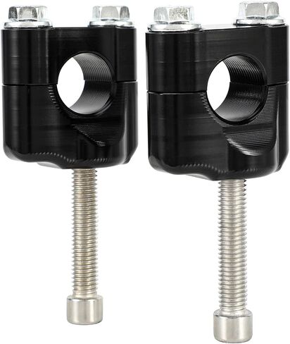 KLX140 Handlebar Clamps 7/8'' Handle Bar Risers Mounts for KLX140/L 2008-2025, KLX140G 2017-2025, KX250 2005/2021-2024, KX450 2024 Dirt Bikes, BLACK in Saudi Arabia