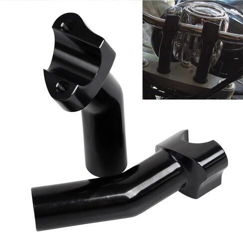 Chrome 6.5" 6 1/2" Tall Pullback Handlebar Risers Clamp Mount Fits for Harley 1" Inch Bar Touring Road Glide Road King Tour Glide Super Glide V-Rod in Saudi Arabia