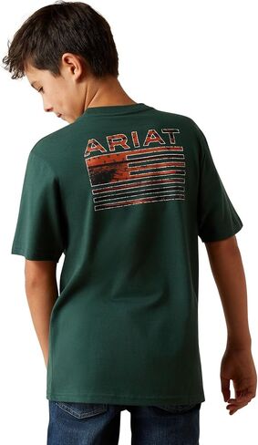 ARIAT Boys Rustic Wood Flag T-Shirt in Saudi Arabia