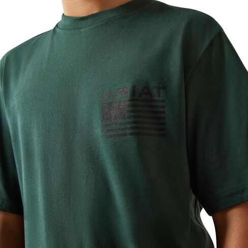 ARIAT Boys Rustic Wood Flag T-Shirt in Saudi Arabia