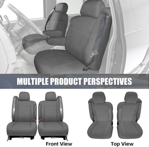 SAPUBK Front Seat Covers Replace for 1999-2002 Chevy Silverado/Suburban/Tahoe and GMC Sierra/Yukon Captain Chairs, Premium Neoprene with Composite Soft Foam Lining Breathable Seat Cover in Saudi Arabia