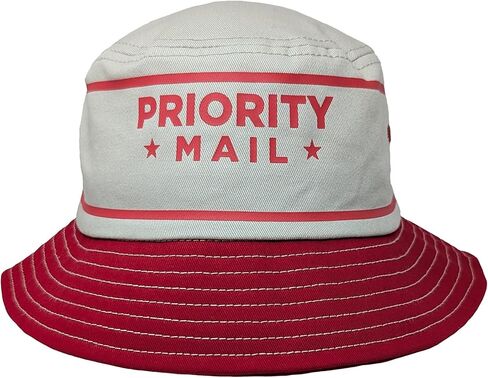 Ripple Junction USPS Men’s Bucket Hat United States Postal Service Priority Mail Carrier Striped Logo Officially Licensed in Saudi Arabia