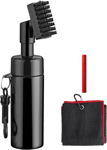 VINTEAM Golf Accessories Gift Set, Golf Towel, Golf Club Brush with Groove Cleaner, Foldable Divot Repair Tool with Ball Marker, Club Groove Cleaner Set and Golf Tee Holder - Golf Club Cleaning Kit in Saudi Arabia