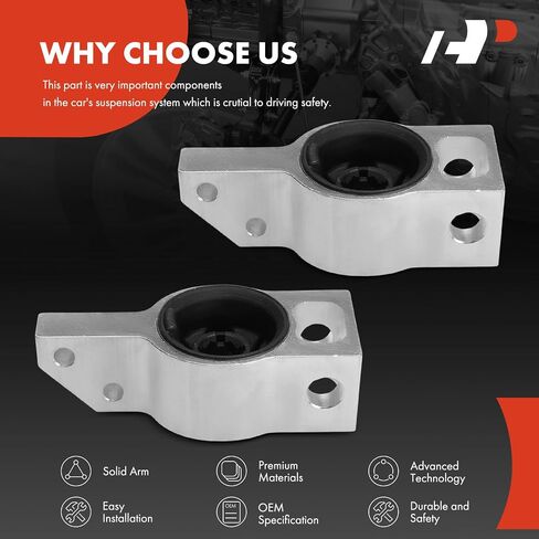A-Premium 2 x Front Lower Rearward Control Arm Bushing Kit, Compatible with Volkswagen Passat 2005-2010, Tiguan/CC 2009-2017, Passat CC 2009-2010 in Saudi Arabia