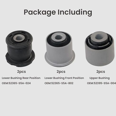 جلبة مفصل الذراع السفلية الخلفية ل Honda Civic 2001-2005 ، CRV 2002-2006 ، Element 2003-2006 استبدال 52365-S5A-802 (6pcs) in Kuwait