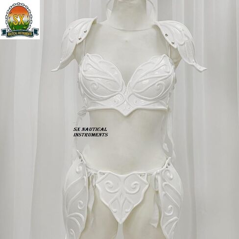 SX Nautical Instruments Medieval Armor Lady Fairy Armor Set White in Saudi Arabia