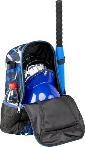 Youth Baseball Bat Bag Backpack, T-Ball & Softball Equipment Gear for Youth with Fence Hook, Lightweight Baseball Bat Backpack, Large Main Compartment for Helmet in Saudi Arabia