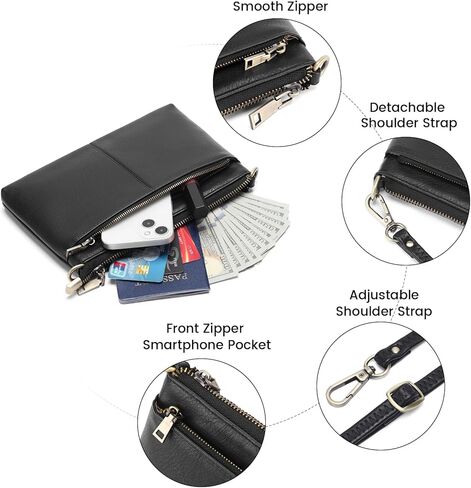 SENDEFN Leather Crossbody Bag for Women Small Clutch Purses Crossbody Shoulder Handbag Wallet Purses RIFD Card Slots in Kuwait