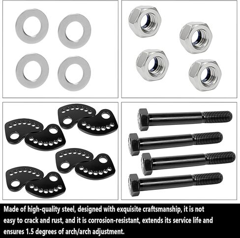 محاذاة Caster Camber & 12.9 درجة الترباس مجموعة متوافقة مع GMC Sierra 1500 2WD / 4WD GMC Sierra 2500 3500 Silverado 1500 2500 3500 1999-2019 in Saudi Arabia