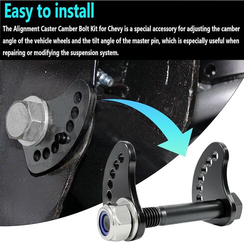 محاذاة Caster Camber & 12.9 درجة الترباس مجموعة متوافقة مع GMC Sierra 1500 2WD / 4WD GMC Sierra 2500 3500 Silverado 1500 2500 3500 1999-2019 in Saudi Arabia